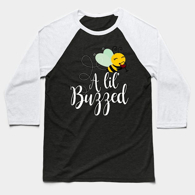 Buzzed Honey Bee Baseball T-Shirt by Owl Is Studying